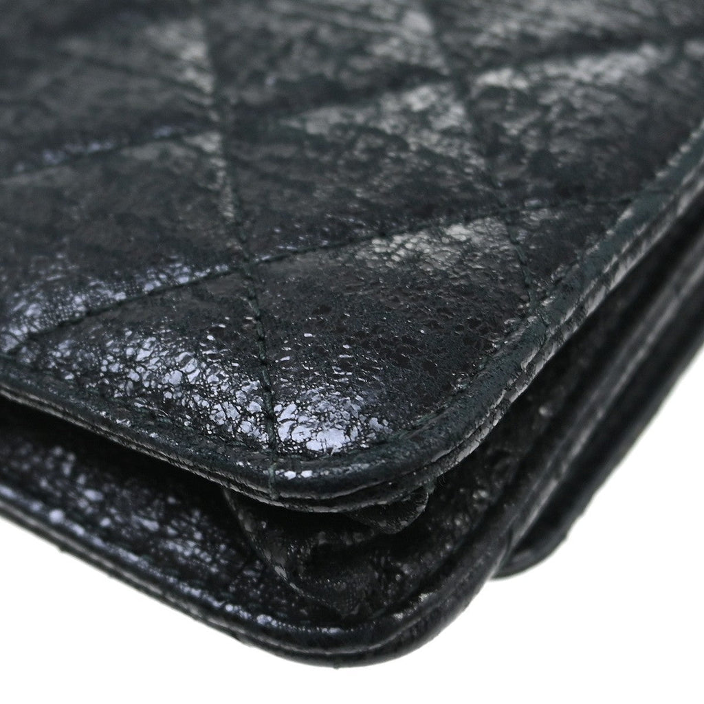 Chanel Wallet On Chain Leather Black Calfskin Crossbody Bag Bag