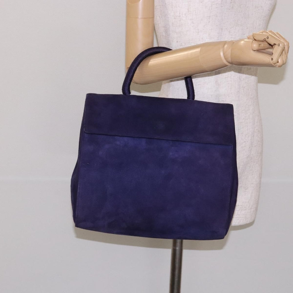 Prada Vintage Handbag Suede Purple Suede Handbag