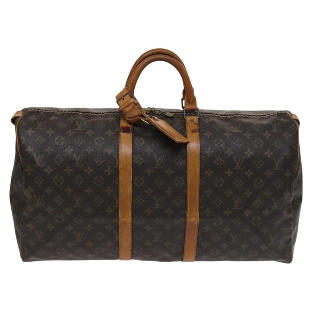 Louis Vuitton Keepall Bag Monogram Canvas Brown Canvas Bag