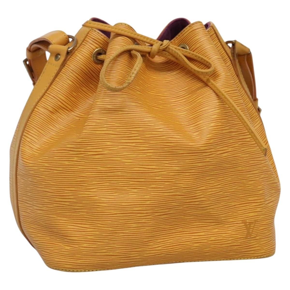 Louis Vuitton Noe Handbag Epi Leather Yellow Leather Bag