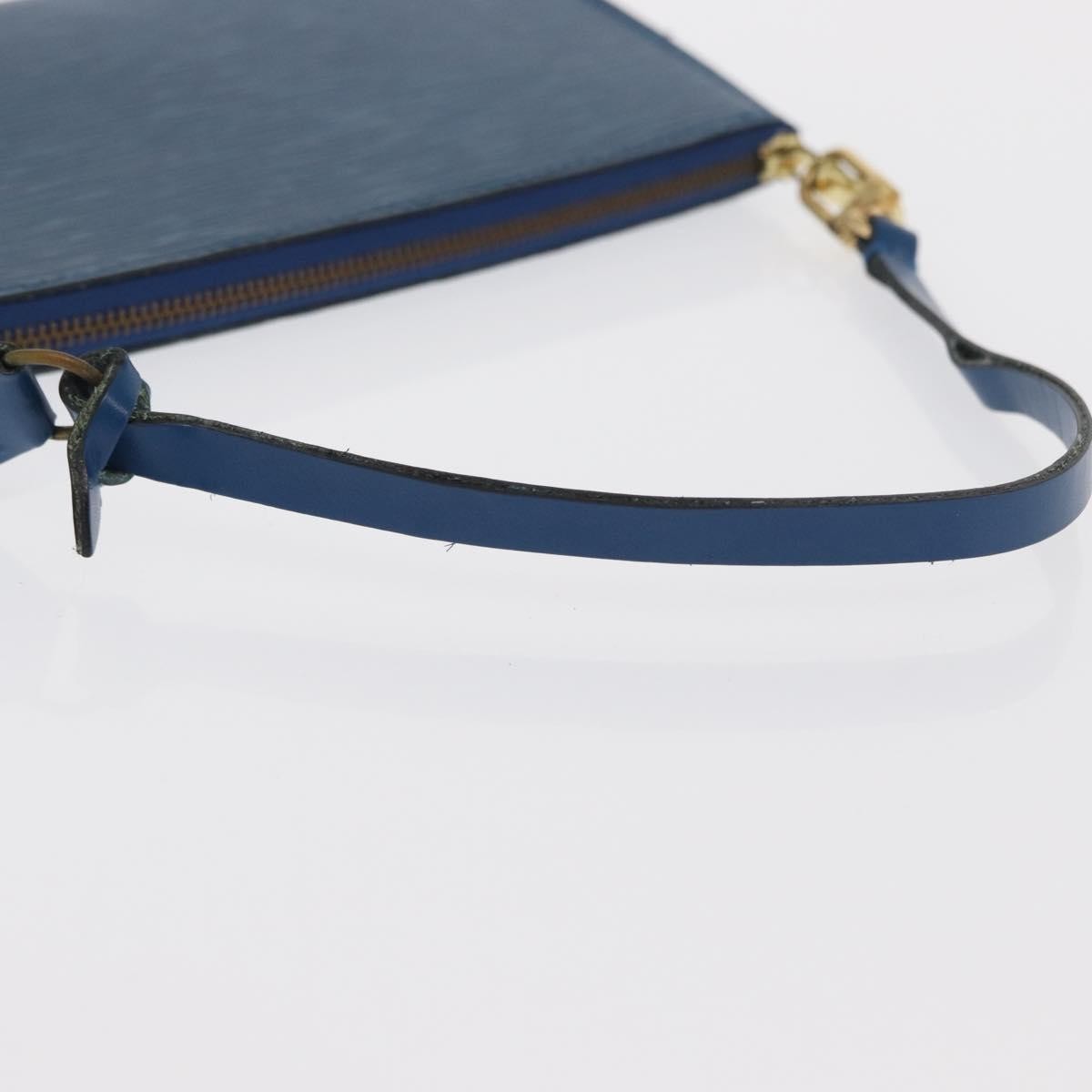 Louis Vuitton Pochette Accessoires Epi Leather Blue Leather Clutche & Pouche Bag