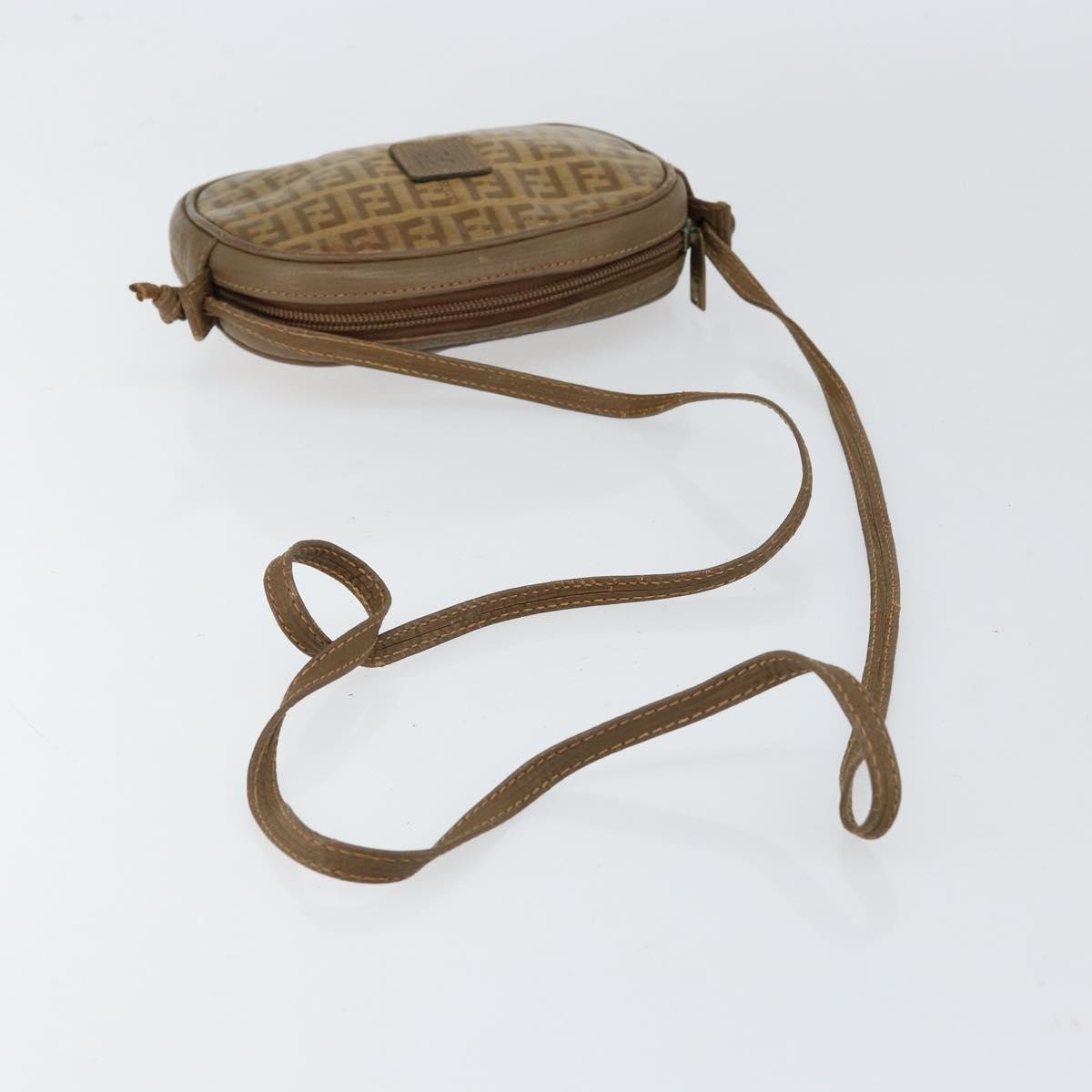 Fendi Zucchino Canvas Beige Canvas Shoulder Bag Bag