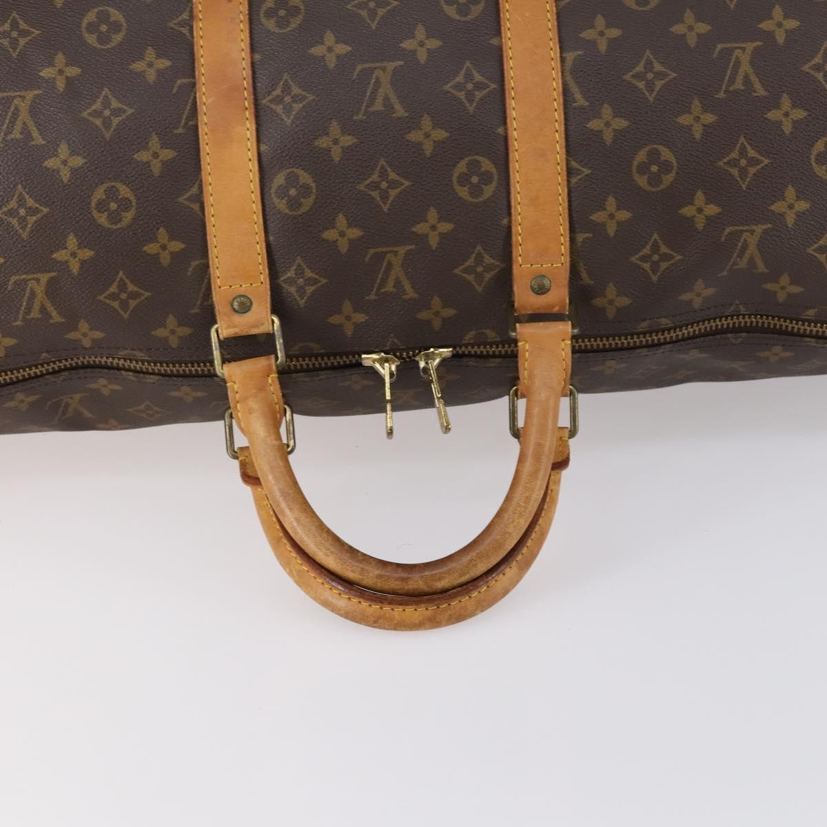 Louis Vuitton Keepall Bag Monogram Canvas Brown Canvas Travel Bag