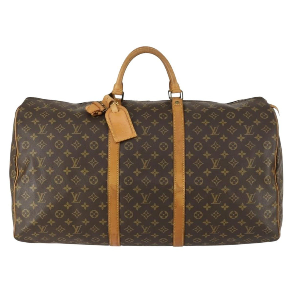 Louis Vuitton Keepall Bag Monogram Canvas Brown Canvas Travel Bag