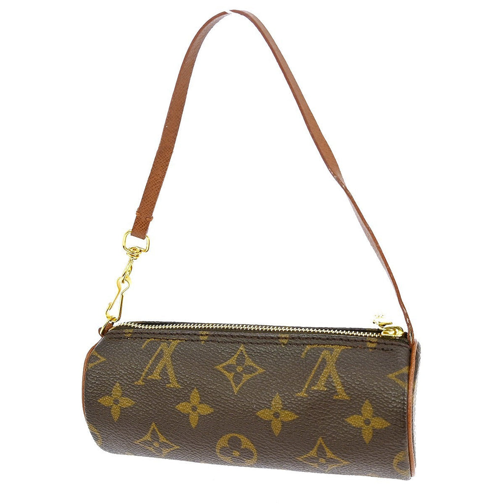 Louis Vuitton Papillon Pochette Monogram Canvas Brown Canvas Clutche & Pouche Bag