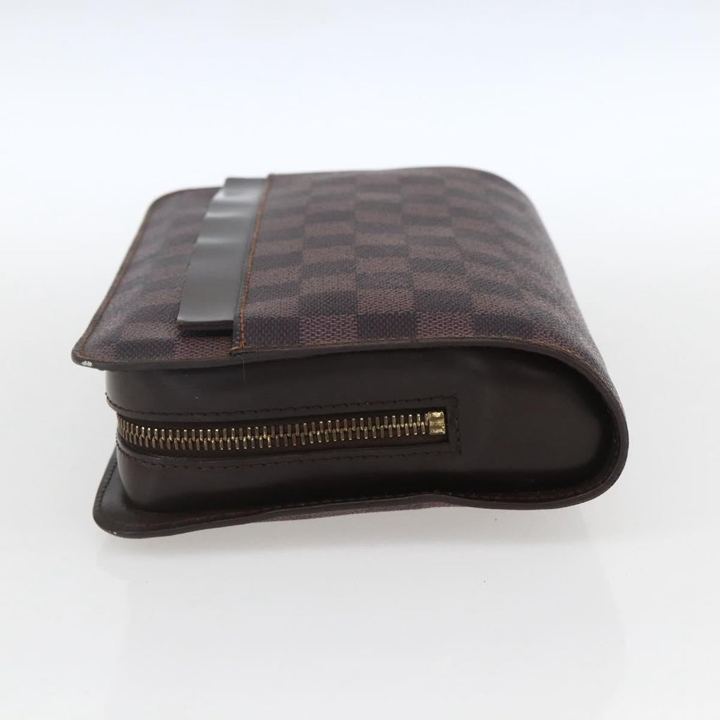 Louis Vuitton Pochette Saint Louis Damier Brown Canvas Clutche & Pouche Bag