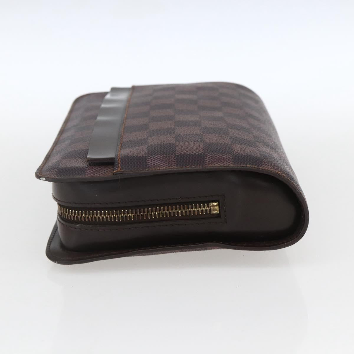 Louis Vuitton Pochette Saint Louis Damier Brown Canvas Clutche & Pouche Bag