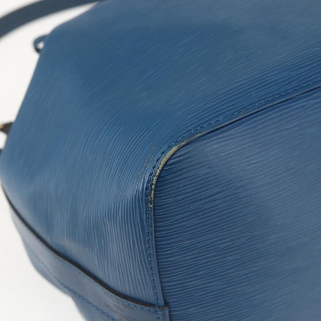 Louis Vuitton Petit Noe Handbag Epi Leather Blue Leather Shoulder Bag
