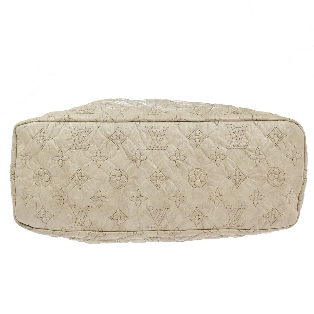 Louis Vuitton Olympe Stratus Handbag Limited Edition Monogram Lambskin Beige Leather Shoulder Bag
