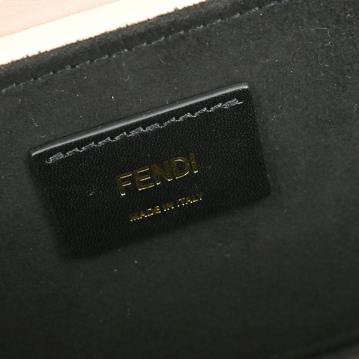Fendi Logo Horizontal Box Crossbody Bag Leather Pink Leather Shoulder Bag Bag