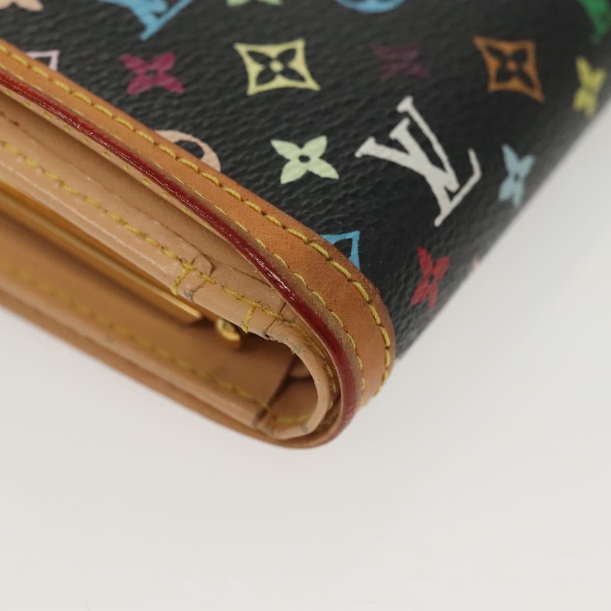 Louis Vuitton Portefeuille Viennois Monogram Canvas Black Canvas Wallets Accessory