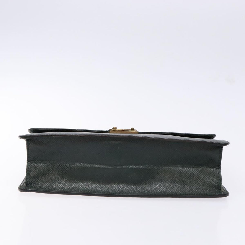 Louis Vuitton Kourad Pouch Taiga Green Leather Clutche & Pouche Bag