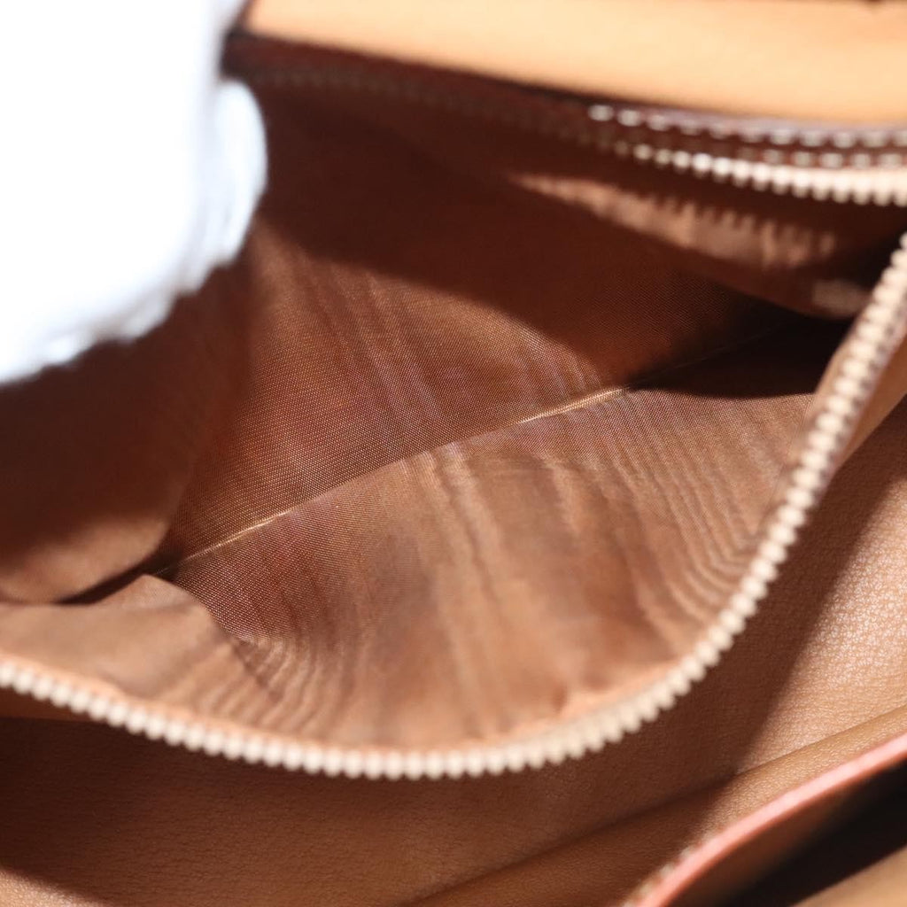 Celine Triomphe Vintage Handbag Macadam Canvas Brown Canvas Bag