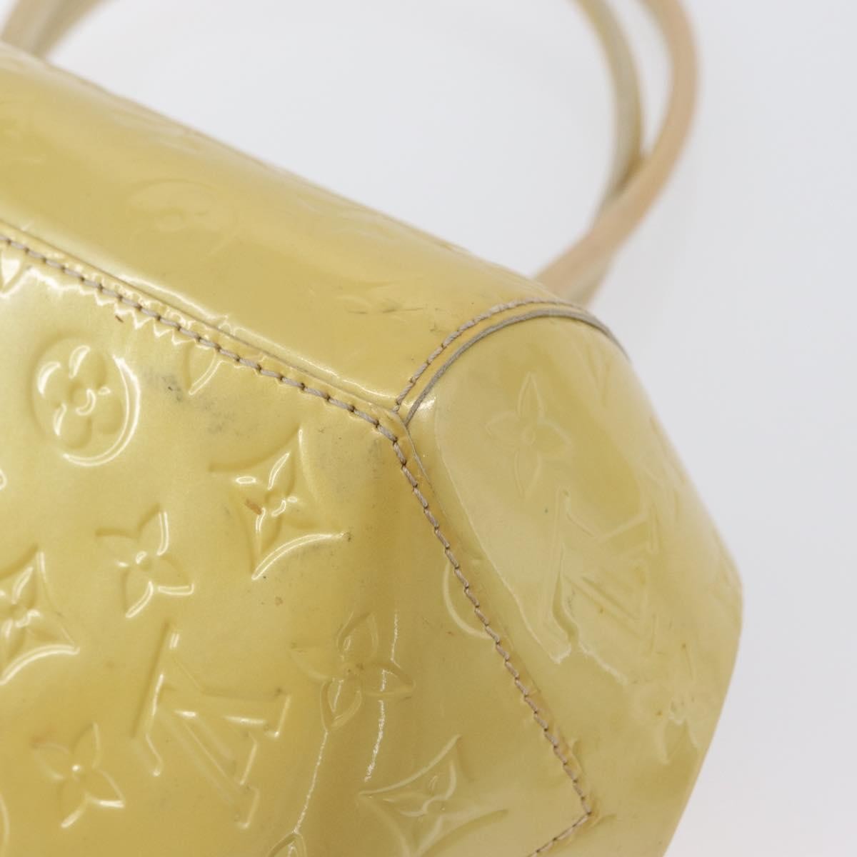 Louis Vuitton Sherwood Handbag Monogram Vernis Yellow Patent_Leather Handbag
