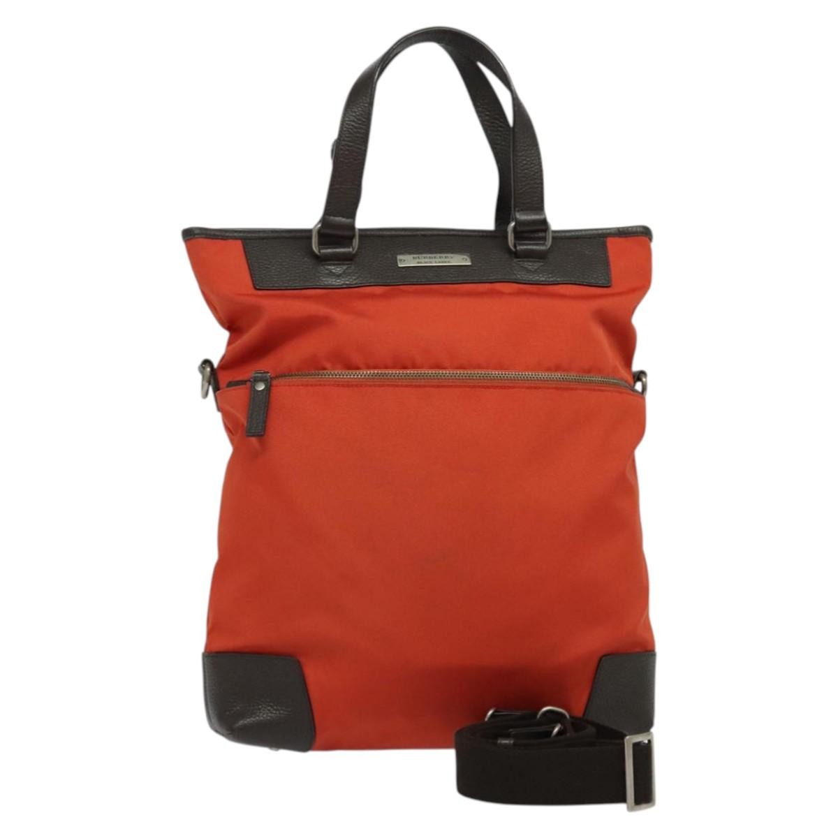 Burberry Vintage Tote Bag Nylon Red Nylon Tote Bag