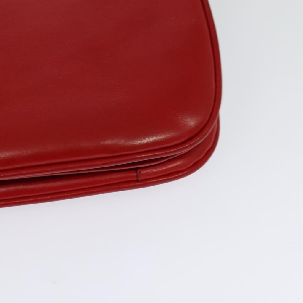 Celine Vintage Triomphe Shoulder Bag Leather Red Leather Shoulder Bag Bag