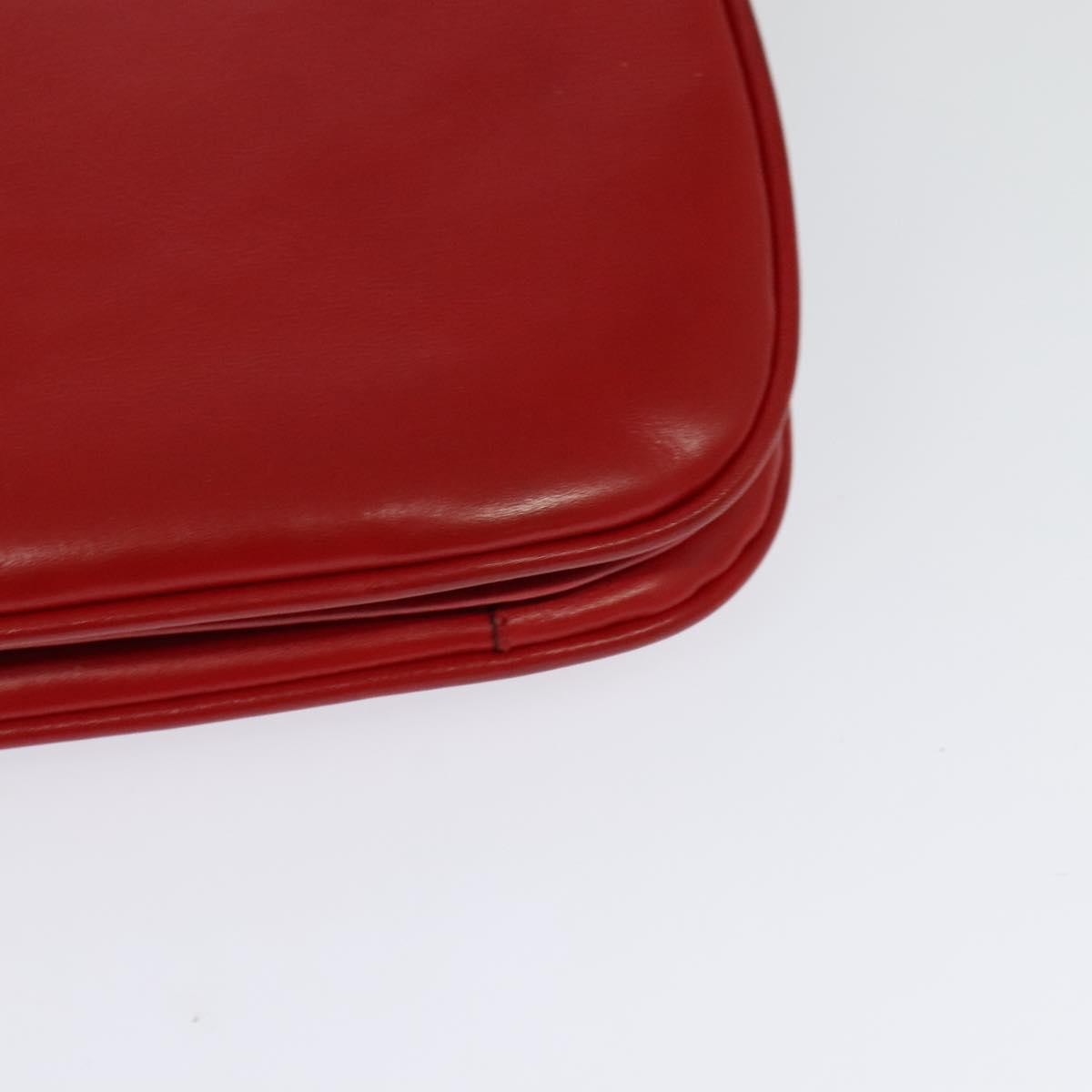 Celine Vintage Triomphe Shoulder Bag Leather Red Leather Shoulder Bag Bag
