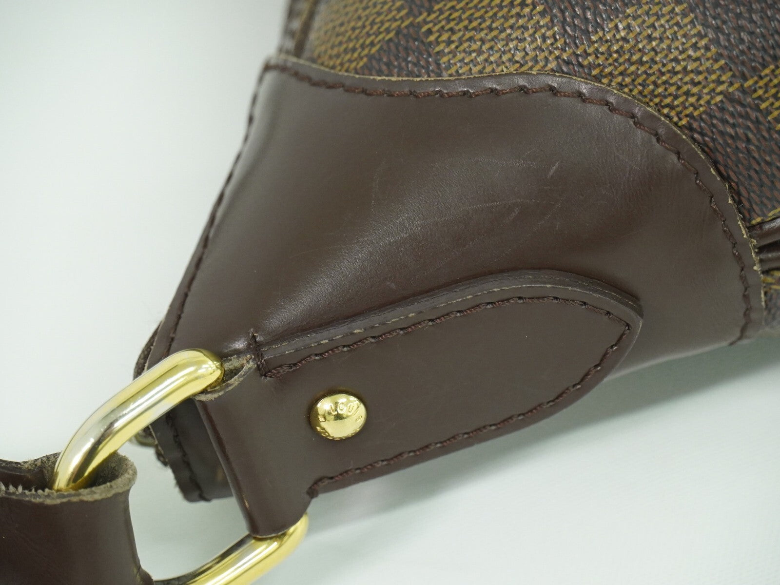 Louis Vuitton Thames Handbag Damier Brown Canvas Bag