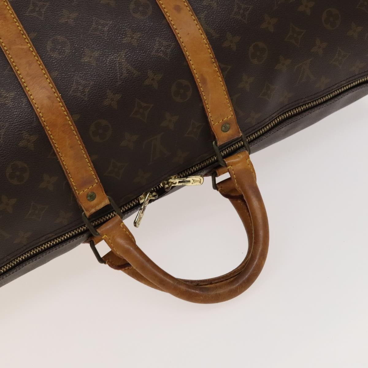Louis Vuitton Keepall Bag Monogram Canvas Brown Canvas Travel Bag