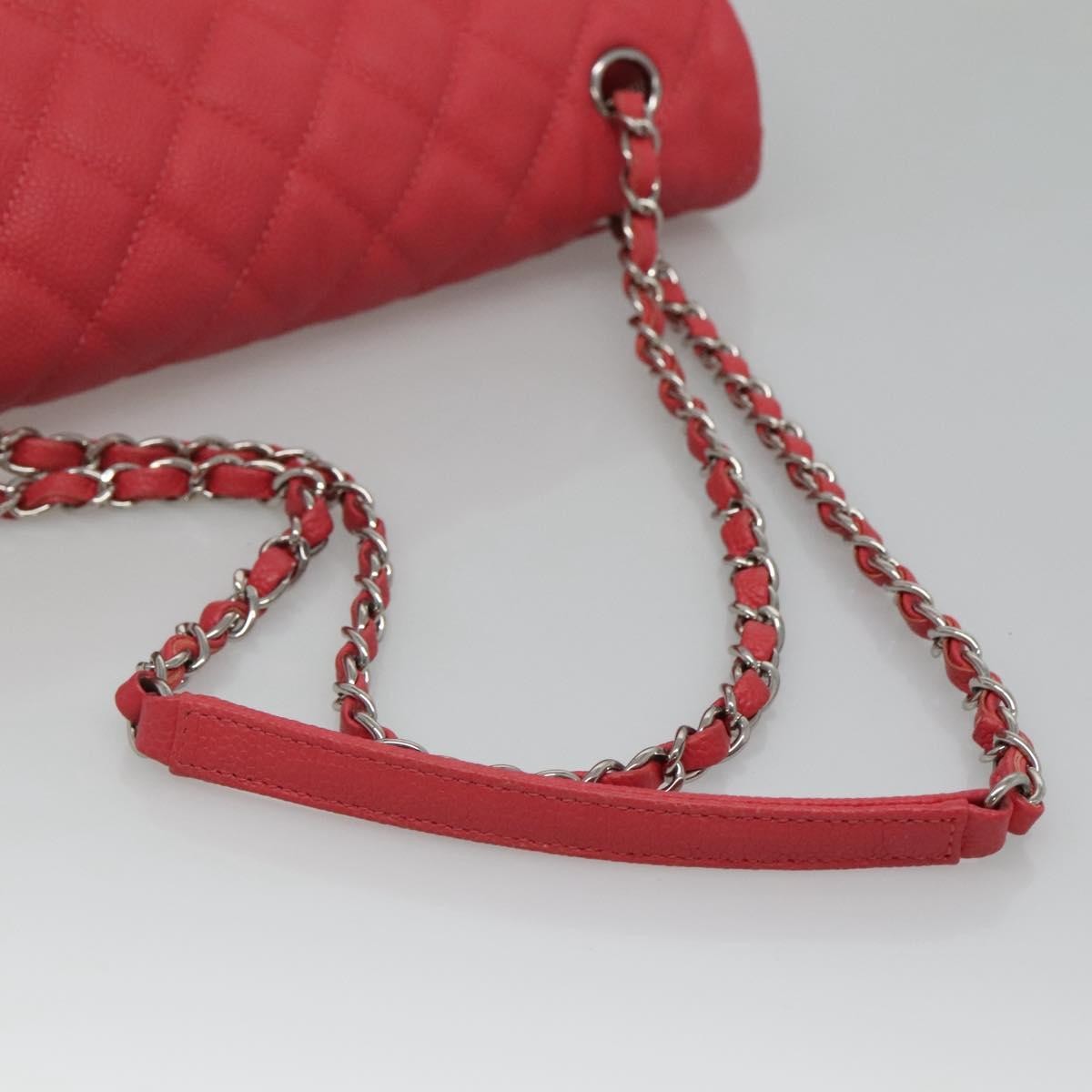 Chanel Flap Shoulder Bag Quilted Lambskin Pink Calfskin Shoulder Bag Bag