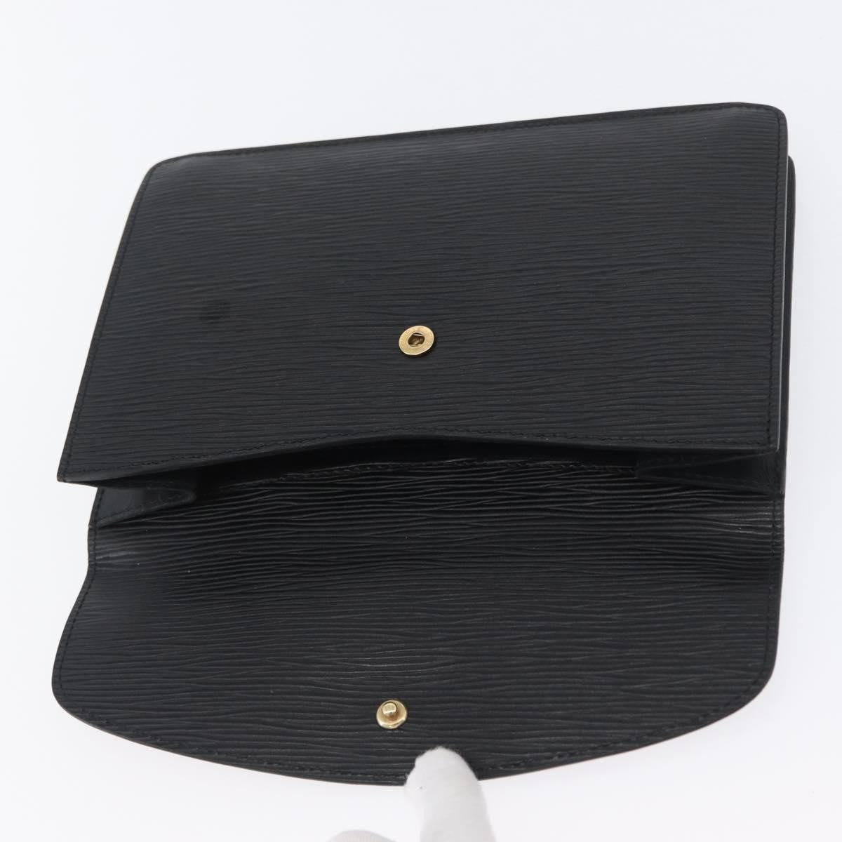 Louis Vuitton Vintage Montaigne Clutch Epi Leather Black Leather Clutche & Pouche Bag