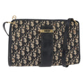 Christian Dior Vintage Cd Trotter Shoulder Bag Canvas Navy Canvas Shoulder Bag Bag (Pre-Owned)
