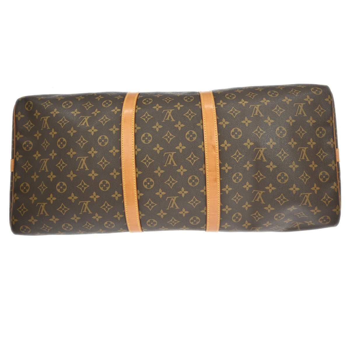 Louis Vuitton Keepall Bandouliere Bag Monogram Canvas Brown Canvas Travel Bag
