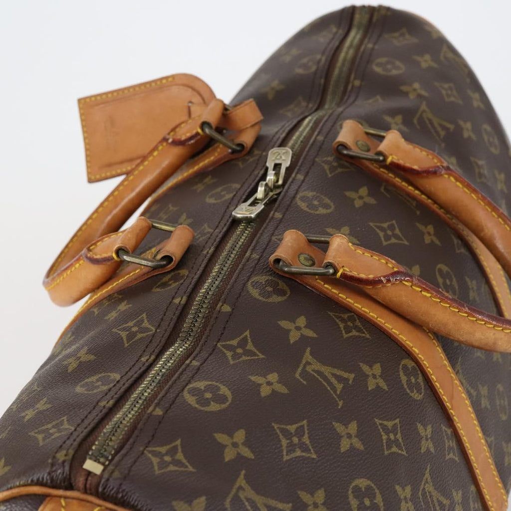 Louis Vuitton Keepall Bag Monogram Canvas Brown Canvas Travel Bag