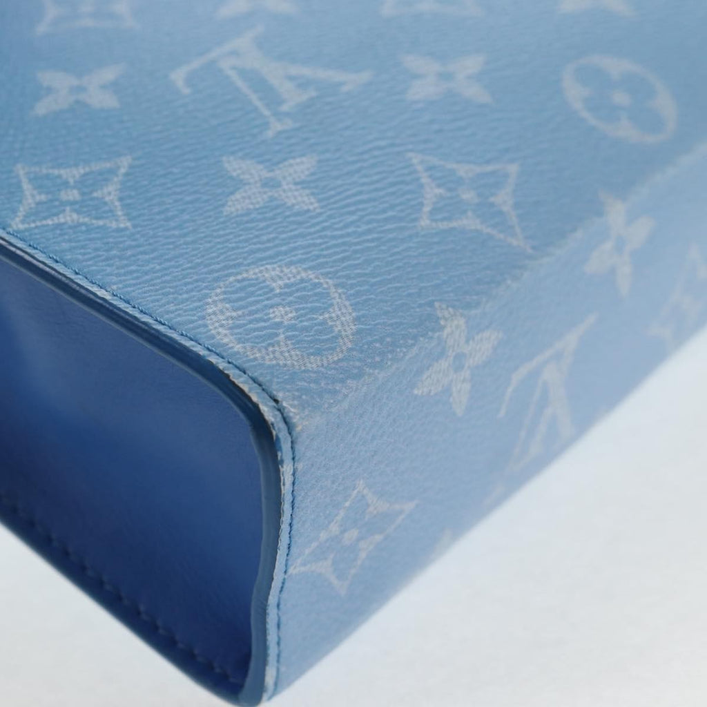Louis Vuitton Pochette Voyage Limited Edition Monogram Clouds Blue Pvc Bag