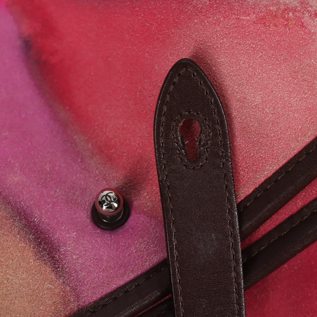 Chanel Flower Power Messenger Bag Multicolor Printed Nubuck Multicolour Suede Shoulder Bag Bag