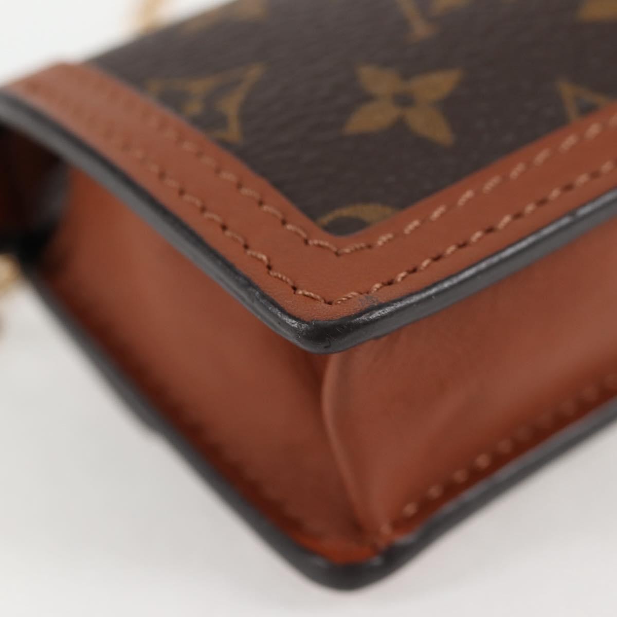 Louis Vuitton Dauphine Shoulder Bag Reverse Monogram Canvas Brown Canvas Clutche & Pouche Bag
