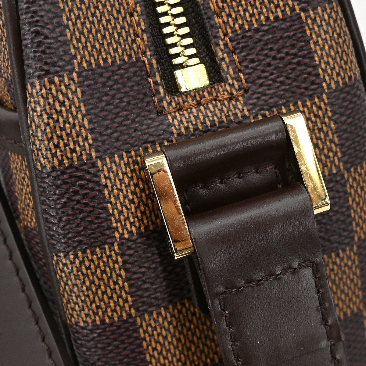 Louis Vuitton Ipanema Handbag Damier Brown Canvas Shoulder Bag