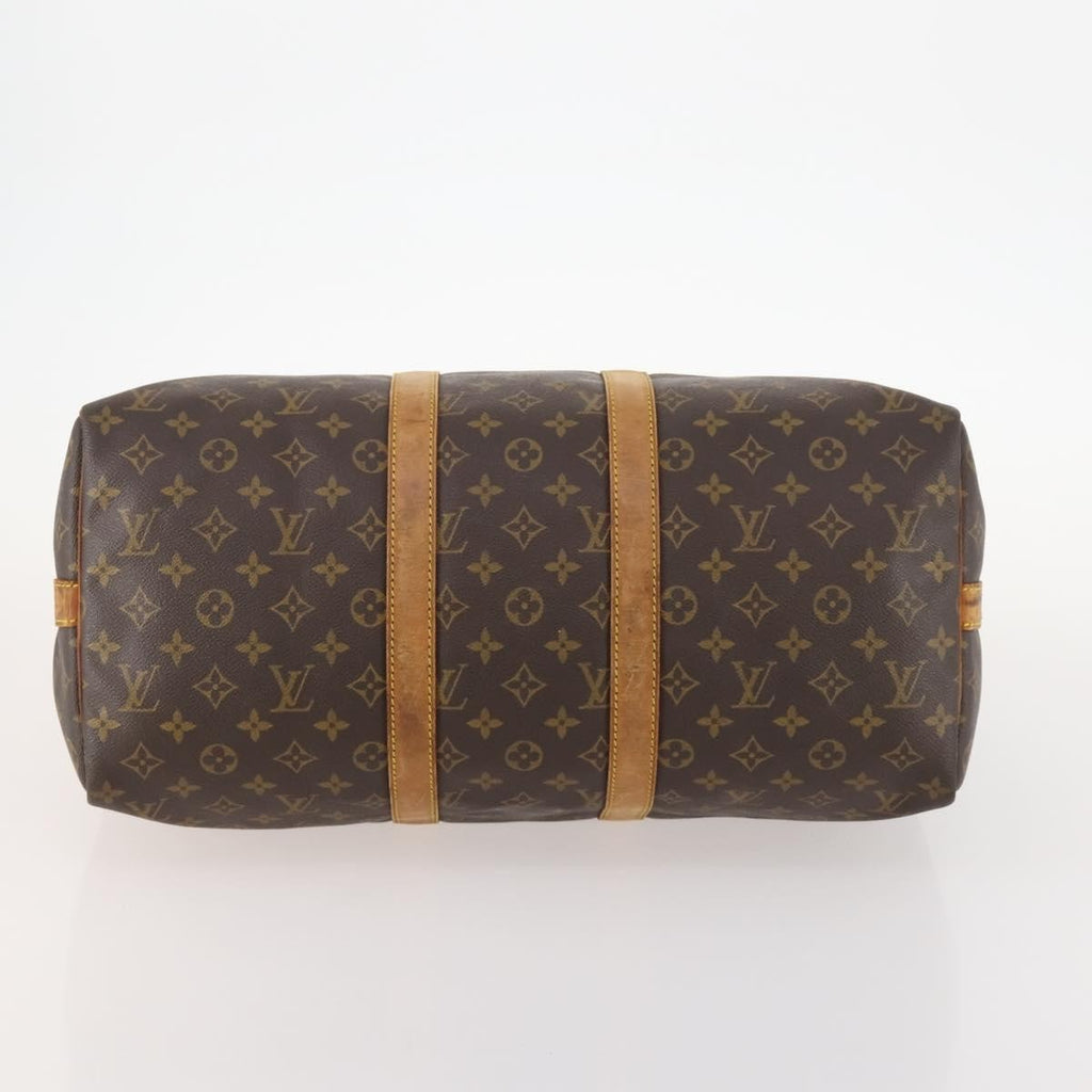 Louis Vuitton Keepall Bandouliere Bag Monogram Canvas Brown Canvas Travel Bag