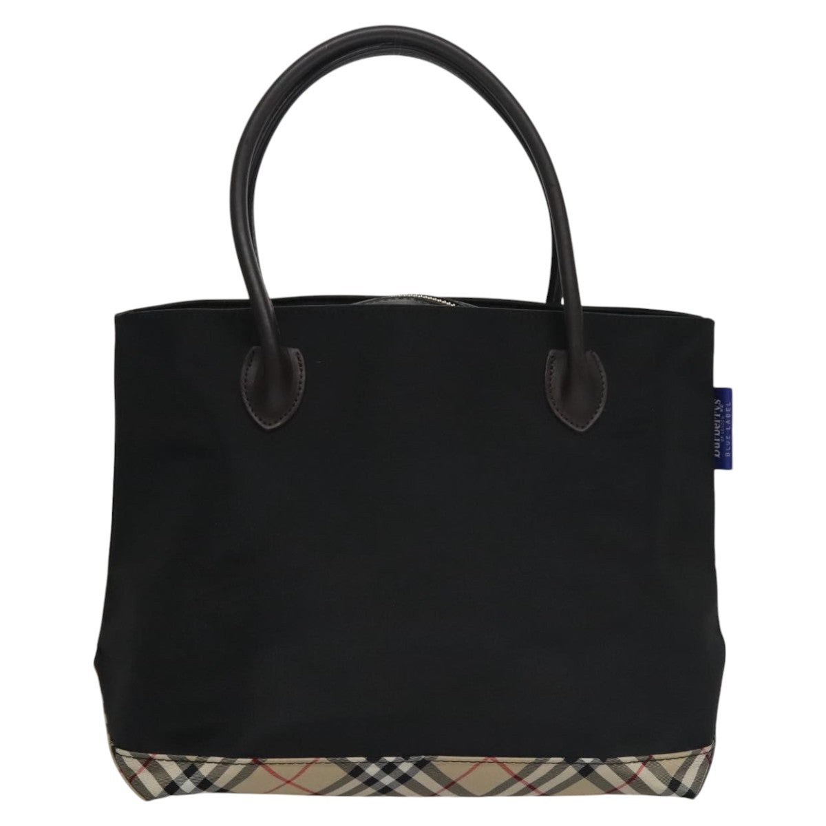 Burberry Blue Label Tote Bag Nylon Black Nylon Tote Bag