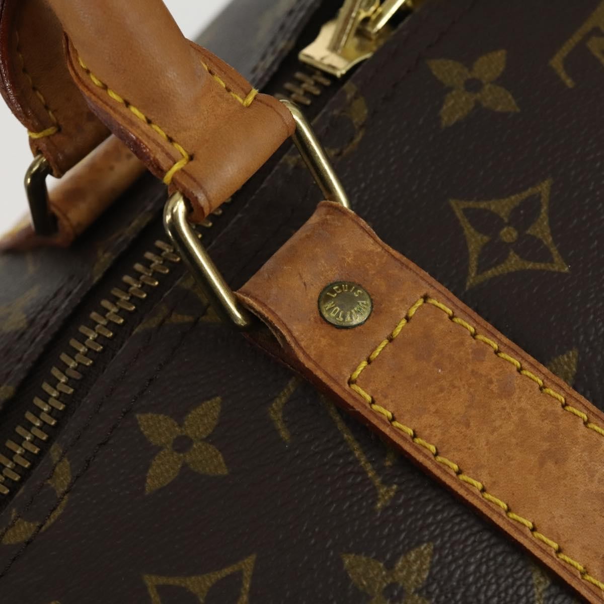 Louis Vuitton Keepall Bag Monogram Canvas Brown Canvas Travel Bag