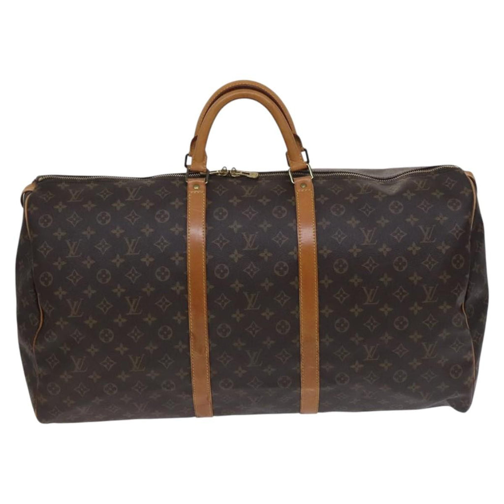 Louis Vuitton Keepall Bag Monogram Canvas Brown Canvas Travel Bag