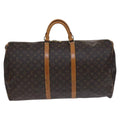 Louis Vuitton Keepall Bag Monogram Canvas Brown Canvas Travel Bag