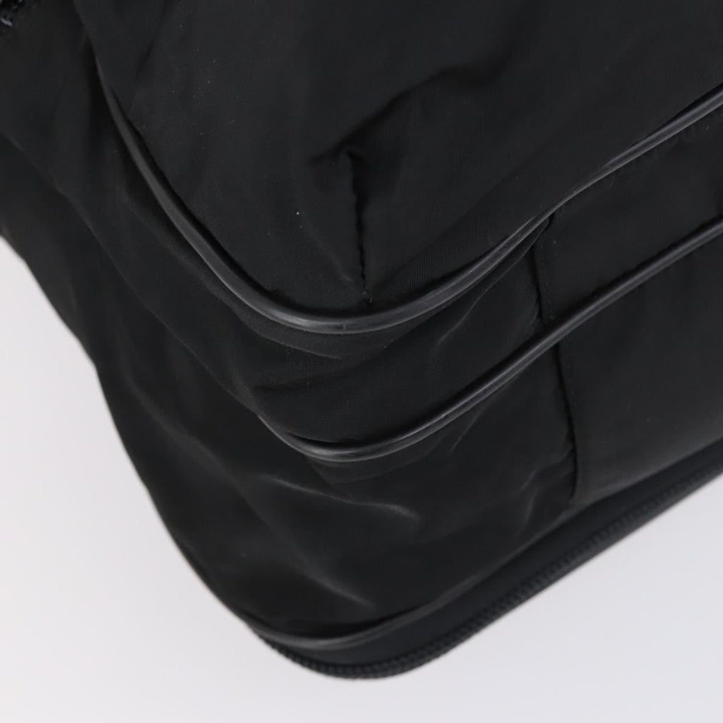 Prada Porta Computer Briefcase Tessuto And Saffiano Leather Black Nylon Briefcase Bag