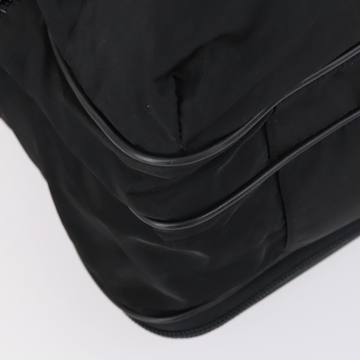Prada Porta Computer Briefcase Tessuto And Saffiano Leather Black Nylon Briefcase Bag