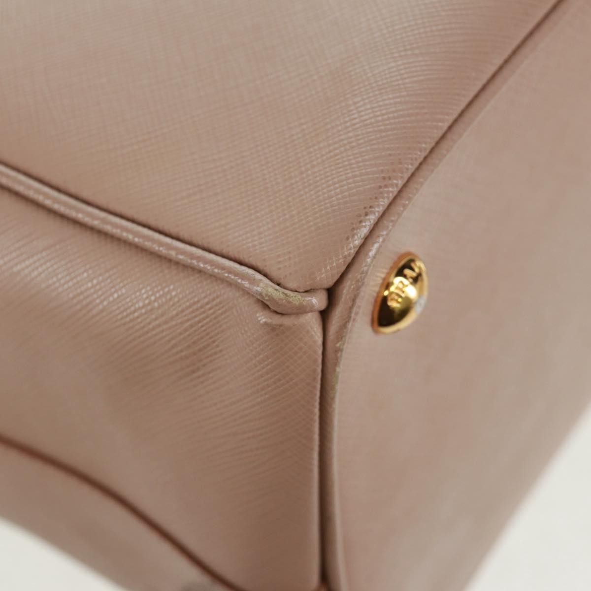 Prada Double Zip Lux Tote Saffiano Leather Pink Leather Tote Bag Bag