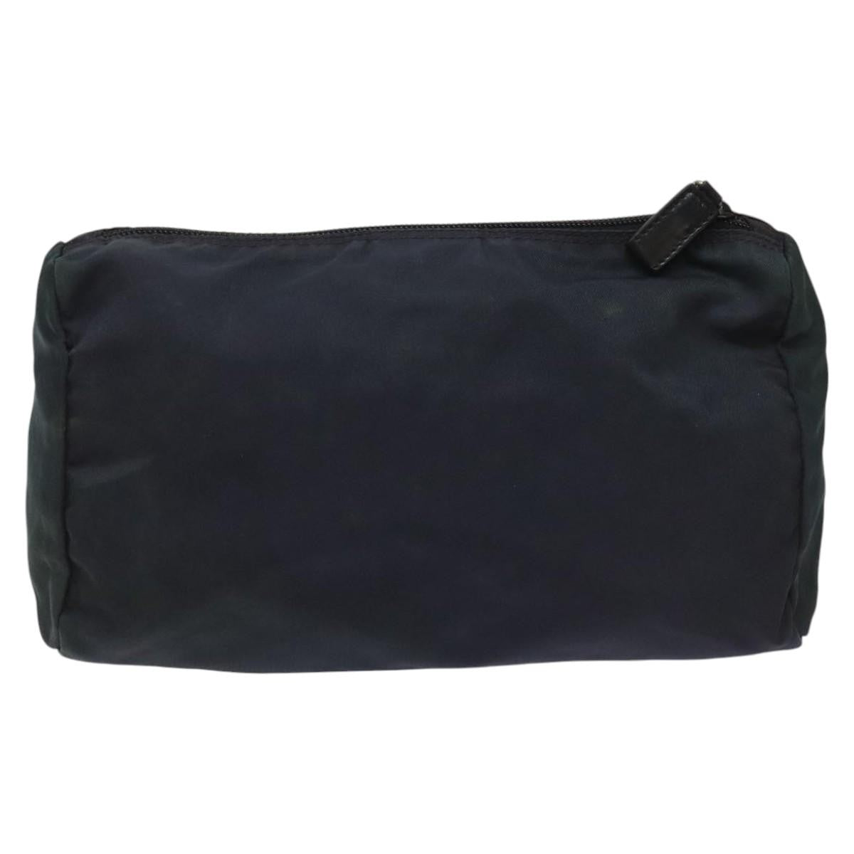 Prada Vintage Pouch Tessuto Navy Nylon Clutche & Pouche Bag