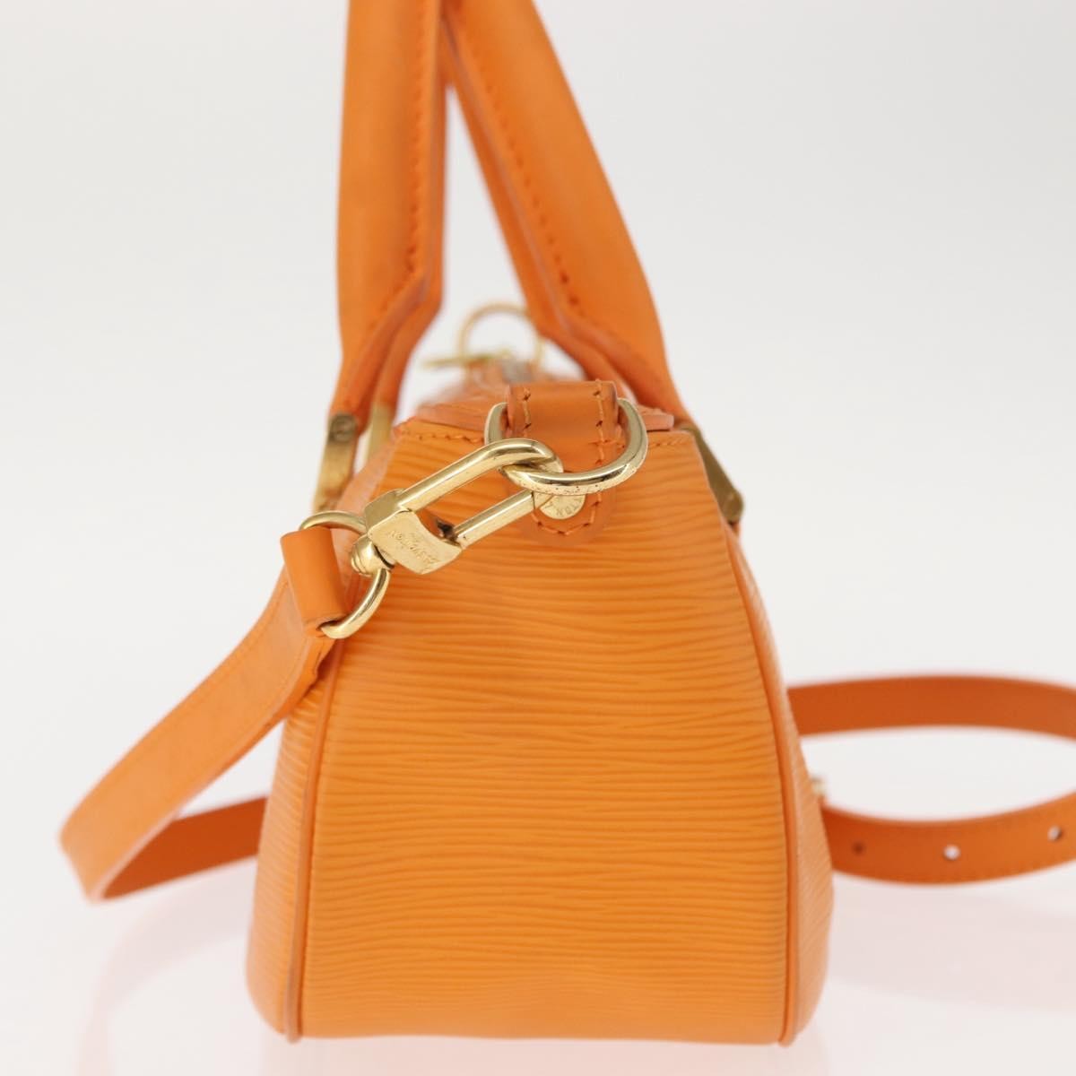 Louis Vuitton Danura Handbag Epi Orange Leather Handbag