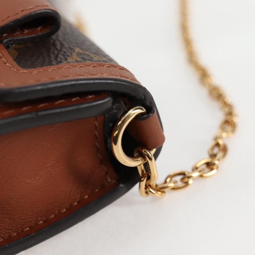 Louis Vuitton Dauphine Shoulder Bag Reverse Monogram Canvas Brown Canvas Clutche & Pouche Bag
