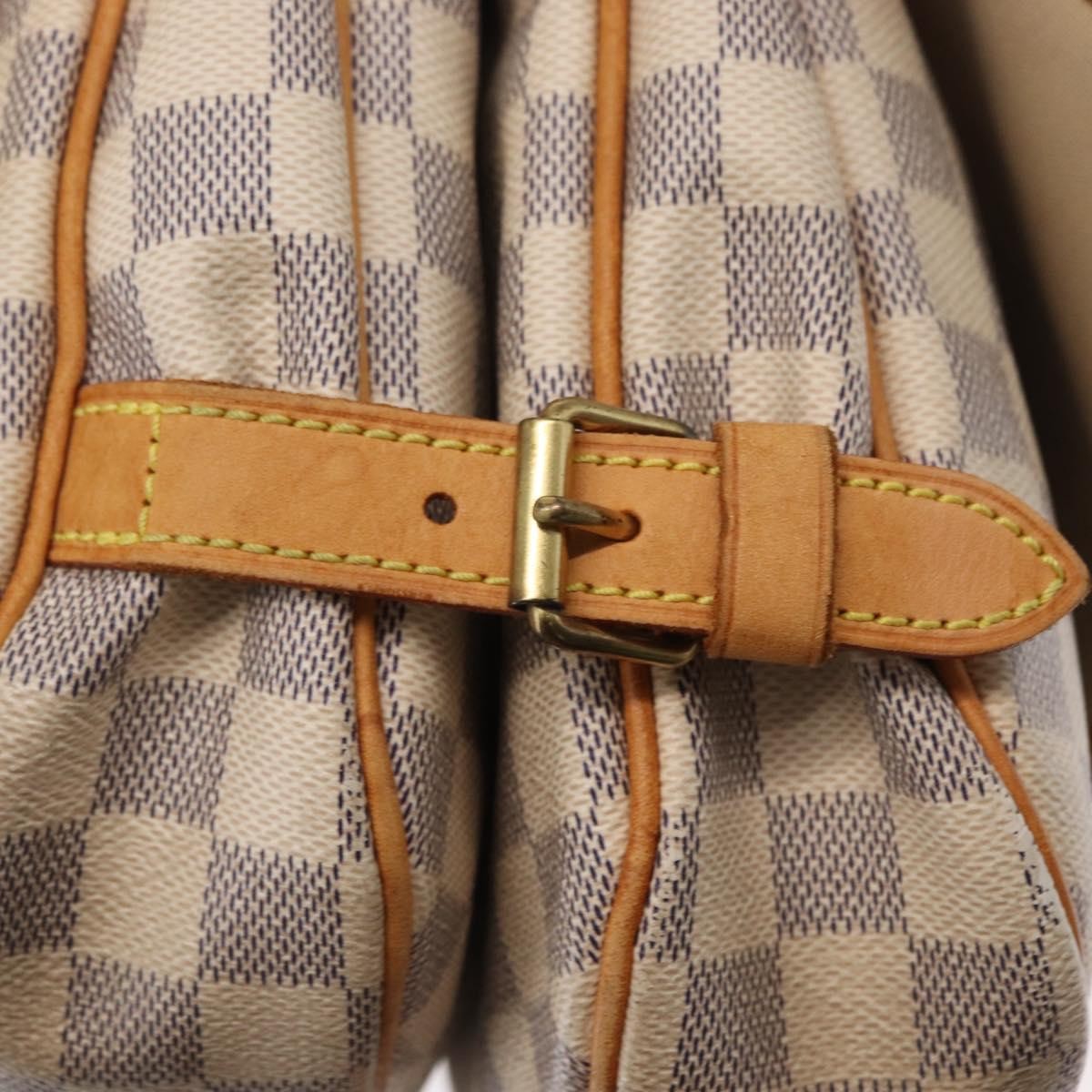 Louis Vuitton Saumur Handbag Damier Beige Canvas Shoulder Bag