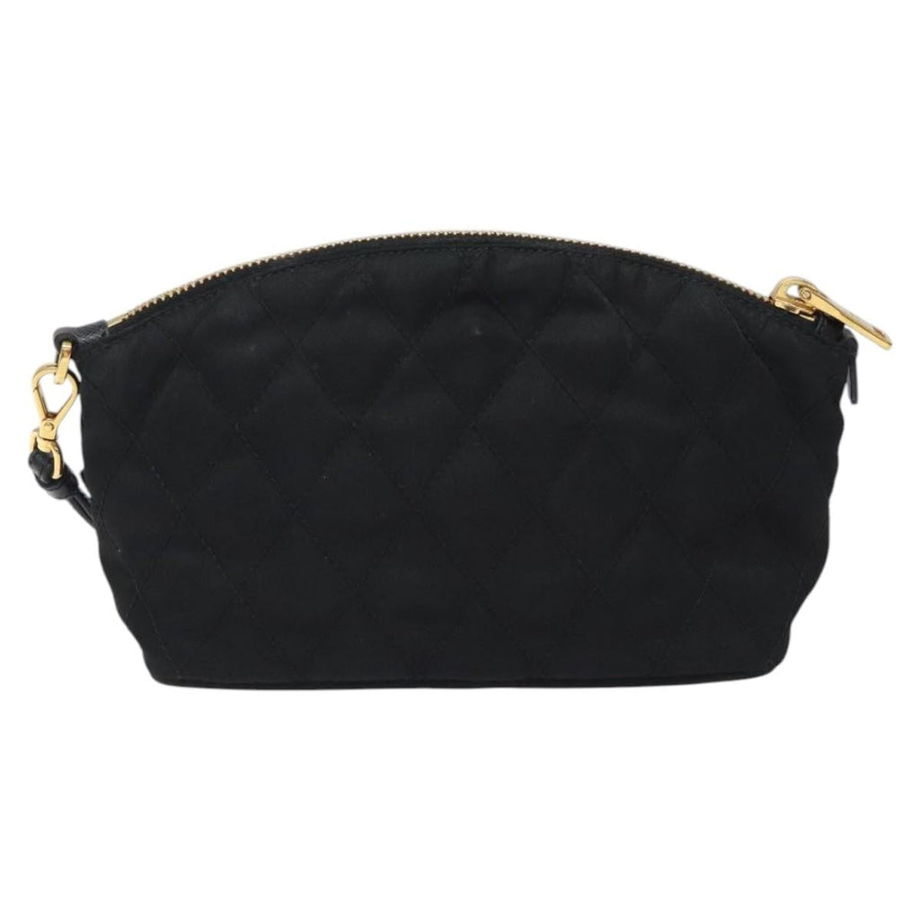 Prada Vintage Pouch Tessuto Gold Nylon Clutche & Pouche Bag