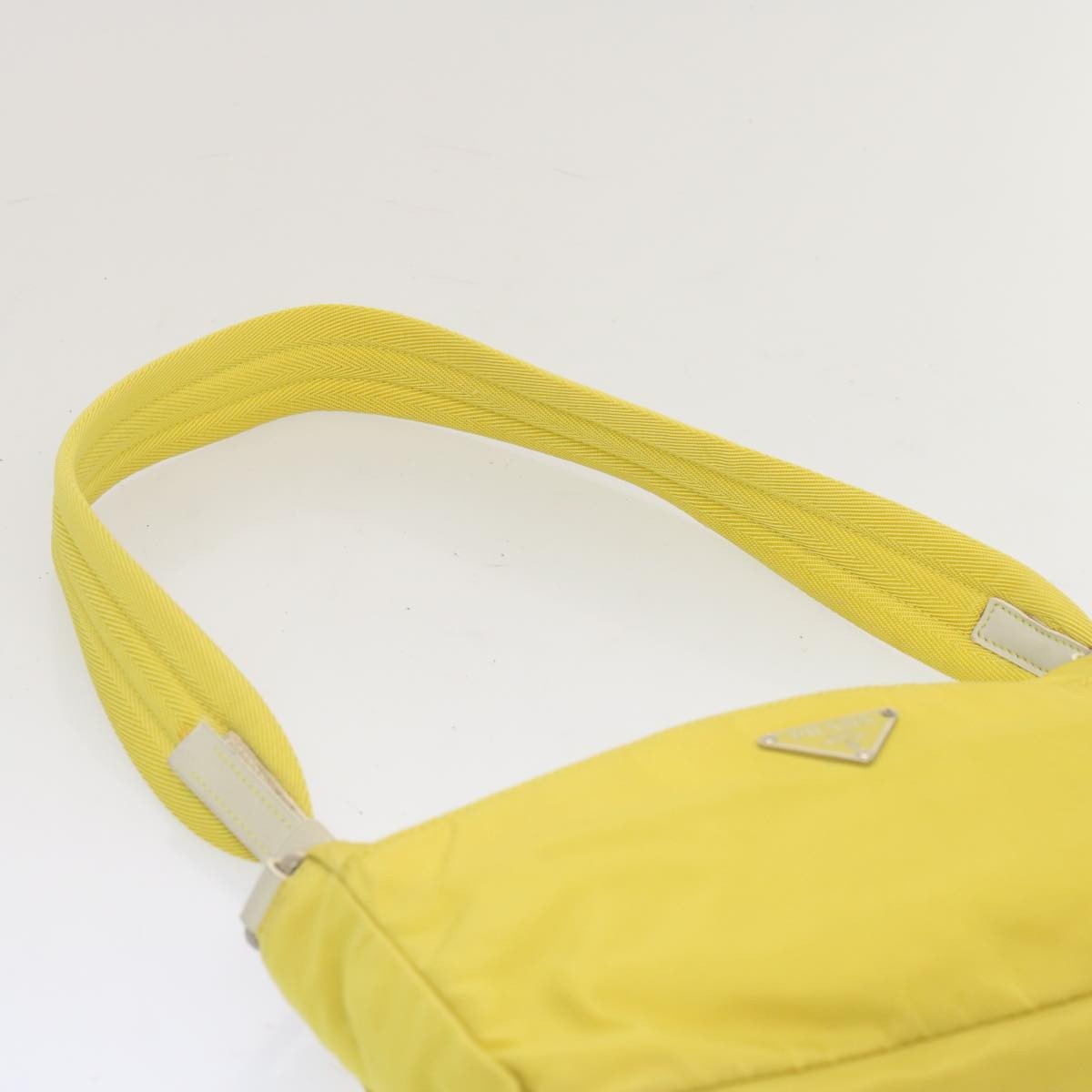 Prada Vintage Shoulder Bag Tessuto Yellow Nylon Shoulder Bag Bag