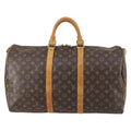 Louis Vuitton Keepall Bag Monogram Canvas Brown Canvas Travel Bag
