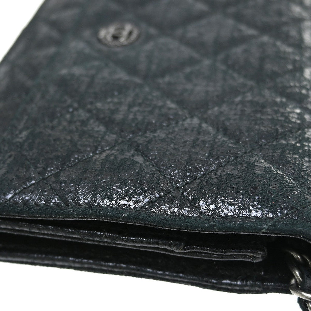 Chanel Wallet On Chain Leather Black Calfskin Crossbody Bag Bag