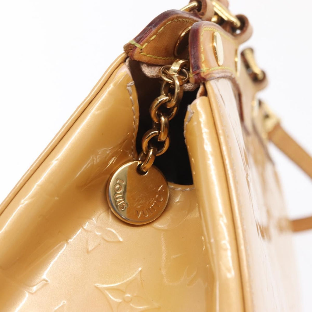 Louis Vuitton Blair Monogram Vernis Beige Patent_Leather Handbag