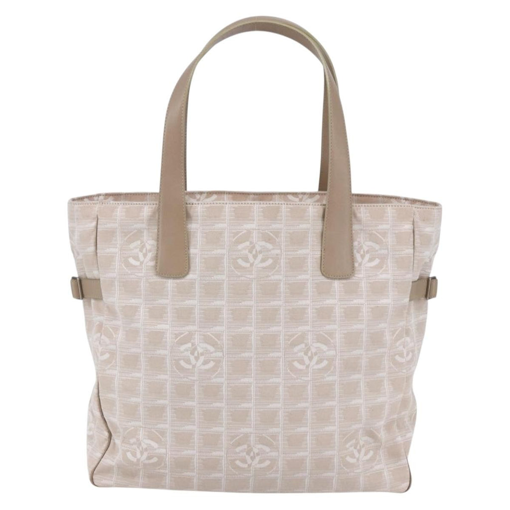 Chanel Travel Line Tote Nylon Pink Canvas Bag